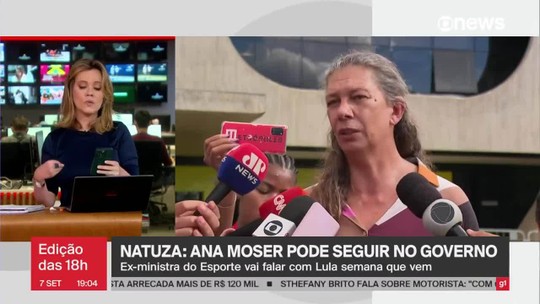 Ana Moser pode seguir no governo após demissão do Ministério do Esporte - Programa: Jornal GloboNews edição das 18h 