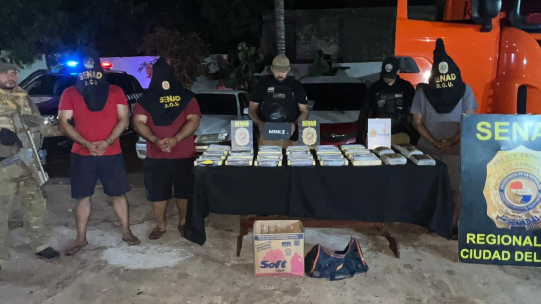 Operação contra tráfico internacional na fronteira do Paraguai intercepta cocaína e maconha que seriam enviadas a Curitiba