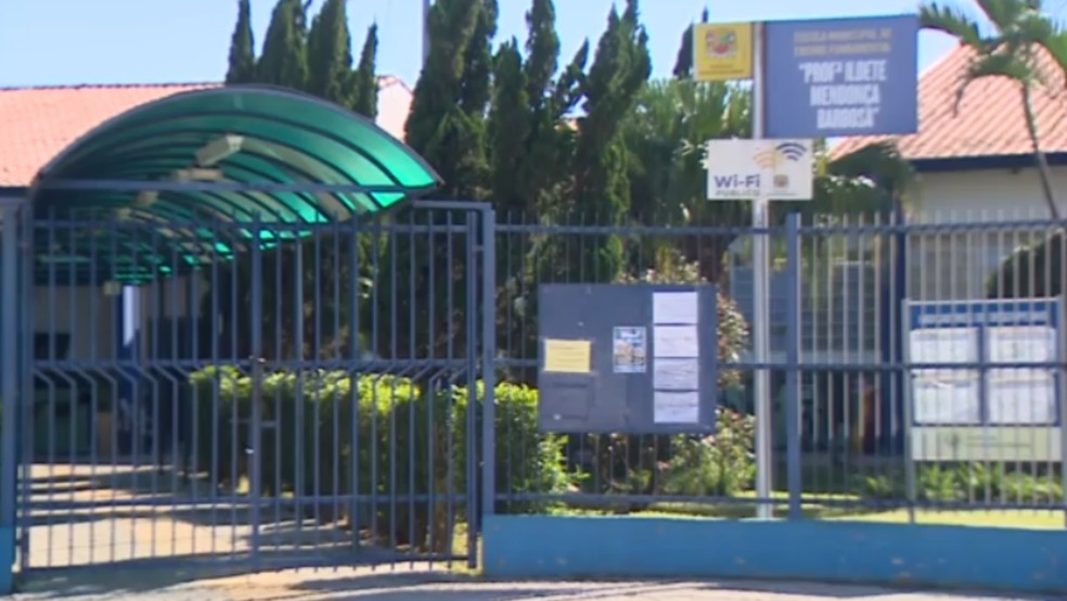 O caso teria acontecido nesta semana na EMEFI Prof.ª Ildete Mendonça Barbosa, no bairro Parque Residencial União, na Zona Sul da cidade. — Foto: Reprodução/TV Vanguarda