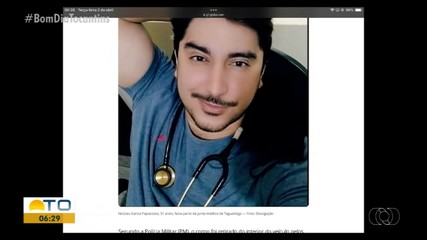 Homenagem a médico que morreu em acidente é destaque no g1 Tocantins