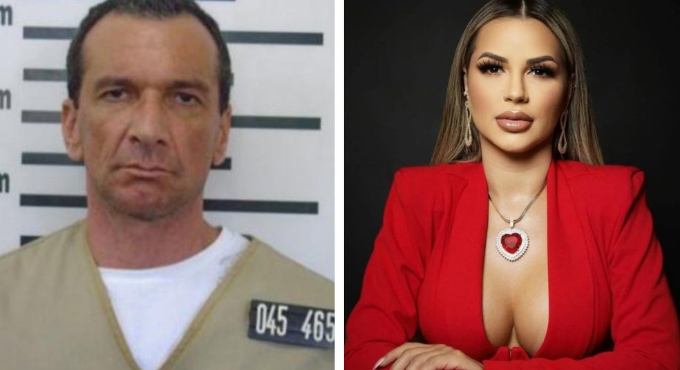 O líder do PCC Marco Willians Herbas Camacho, o Marcola, e a influencer e advogada Deolane Bezerra. — Foto: Reprodução/Redes Sociais