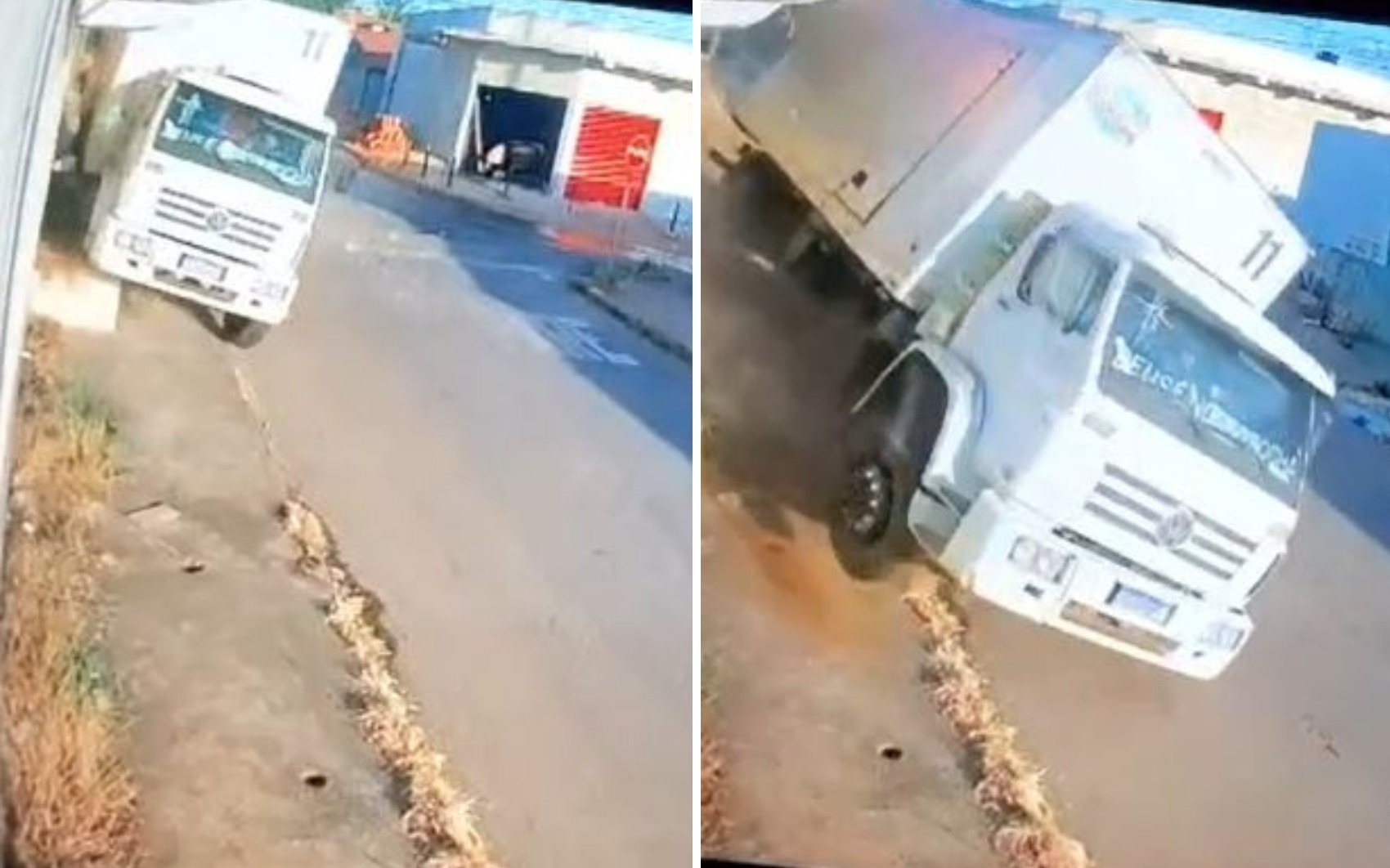 Vídeo mostra quando motorista perde o controle de caminhão que atingiu bar e matou quatro pessoas