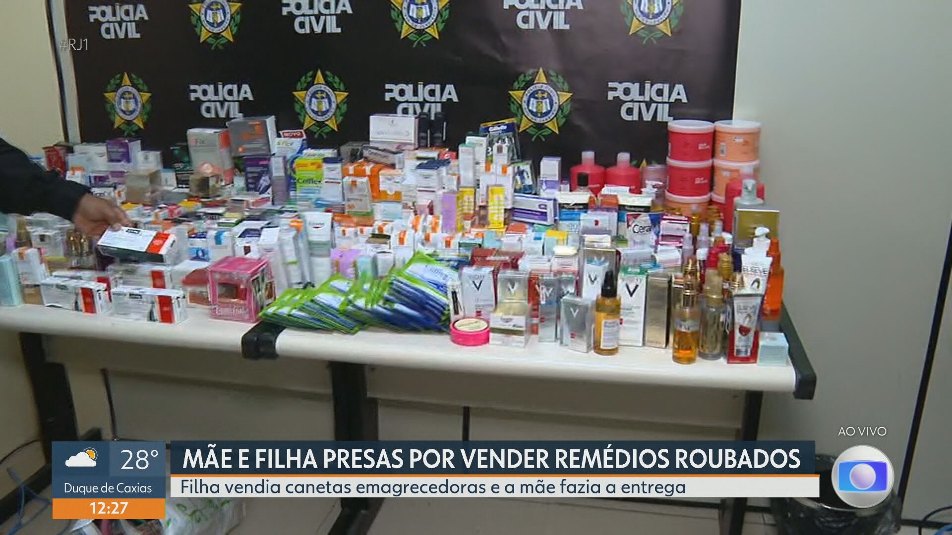 Mãe e filha são presas por revender produtos roubados de farmácias