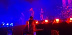 A banda Maroon 5 durante apresentação em São José do Rio Preto (SP), na noite deste domingo (6), na abertura da turnê brasileira de 