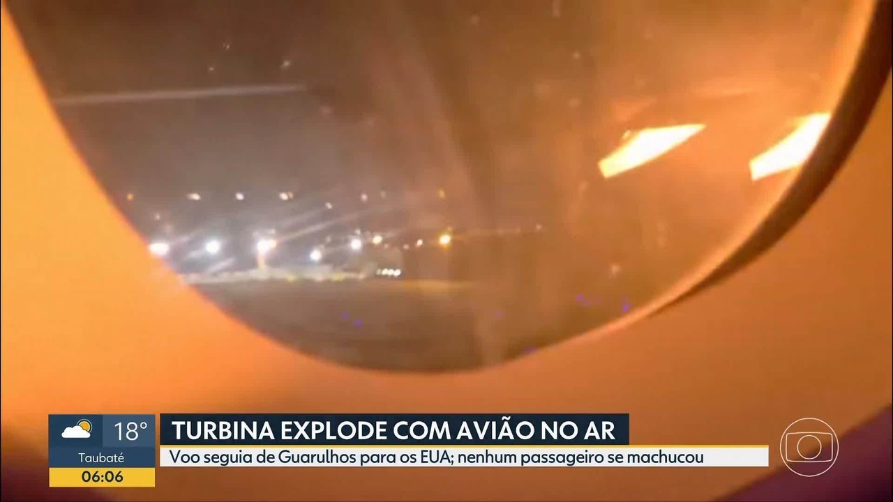 Motor de avião explode após decolagem; aeronave fez pouso de emergência