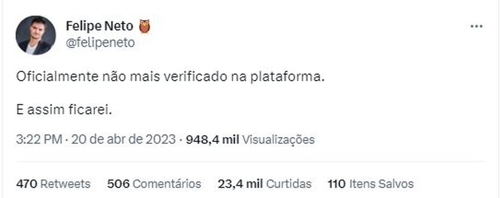 Selo de verificado no perfil do Vasco no Twitter passa a ter a cor