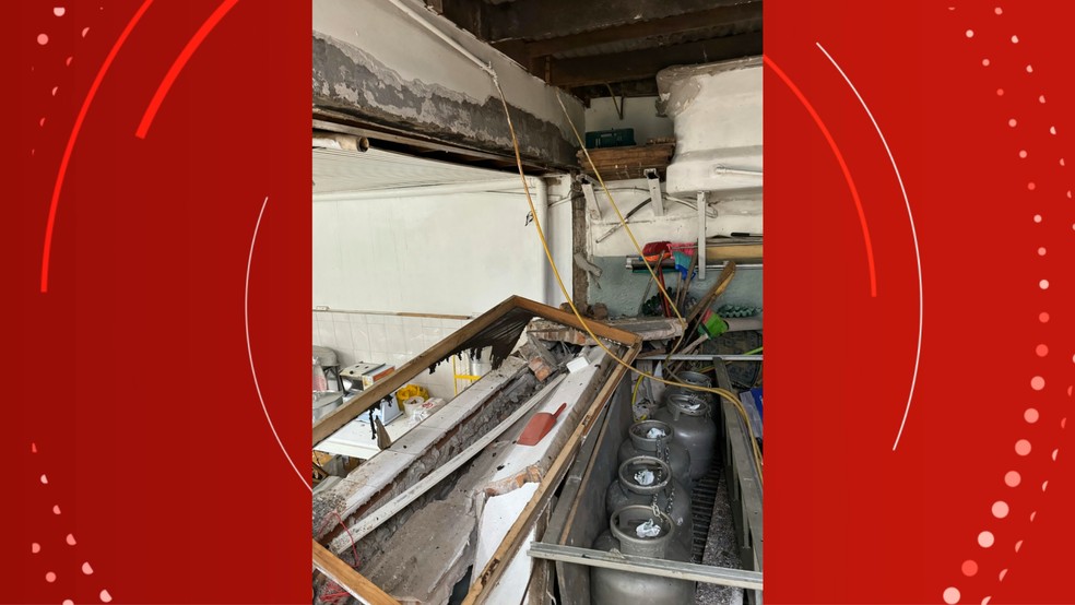 Explosão de botijão ocorreu dentro de prédio em Caxias do Sul — Foto: CBM-RS/Divulgação