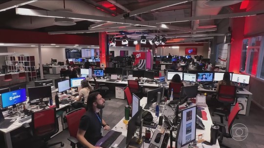Nos 20 anos do g1, JN mostra como funciona o portal da Globo