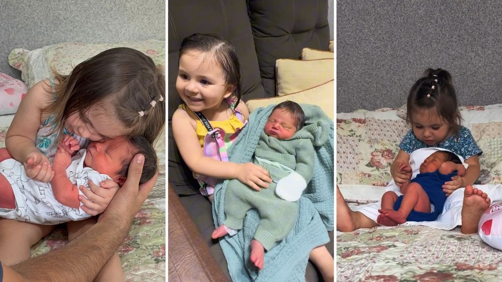 Acsa agora cuida do irmão e família compartilha nas redes sociais — Foto: Reprodução/ Redes Sociais