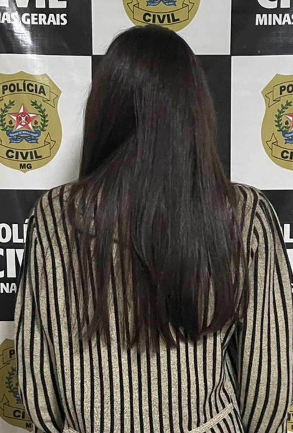 Mulher presa suspeita de stalkear médico — Foto: Polícia civil