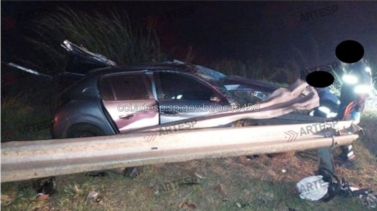 Motorista morre após desviar de capivara e atingir defensa metálica na SP-318 em São Carlos