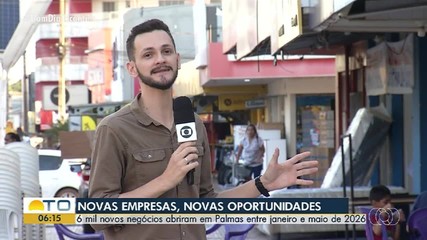 Seis mil empresas foram abertas em Palmas entre janeiro e maio de 2026