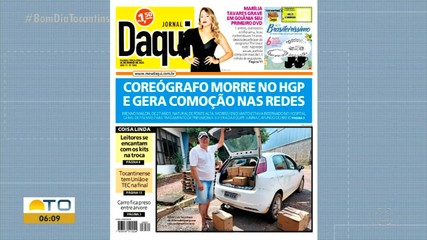 Comoção pela morte de coreógrafo de junina é destaque no Jornal Daqui