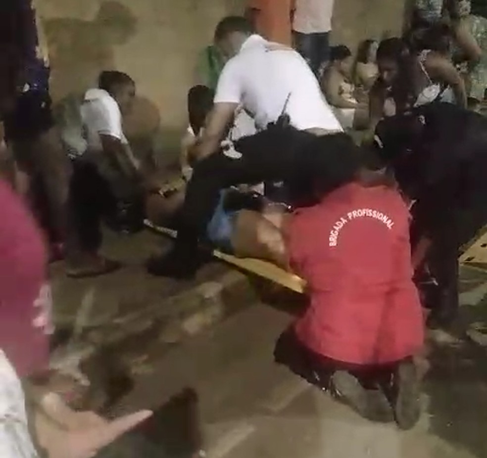 Ao menos trinta pessoas foram atropeladas durante a festa. — Foto: Redes Sociais