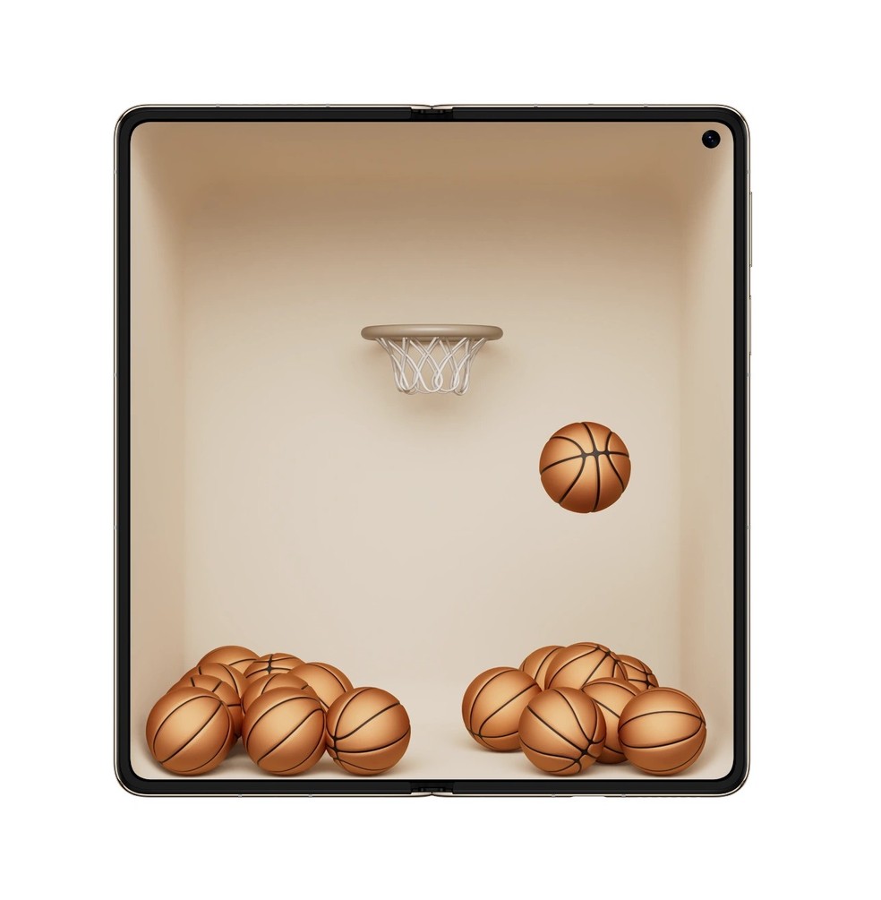 Huawei Mate X6 com a tela interna aberta — Foto: Divulgação/Huawei