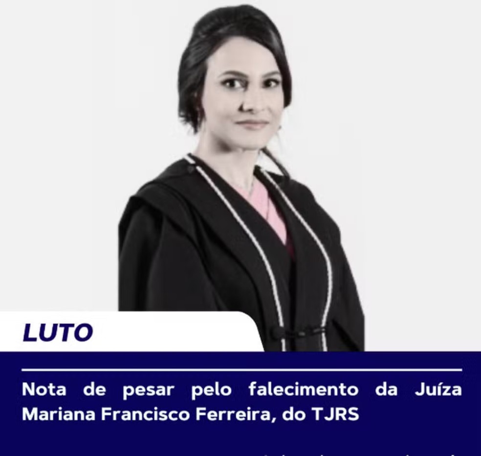 Juíza morre após procedimento de fertilização — Foto: Reprodução