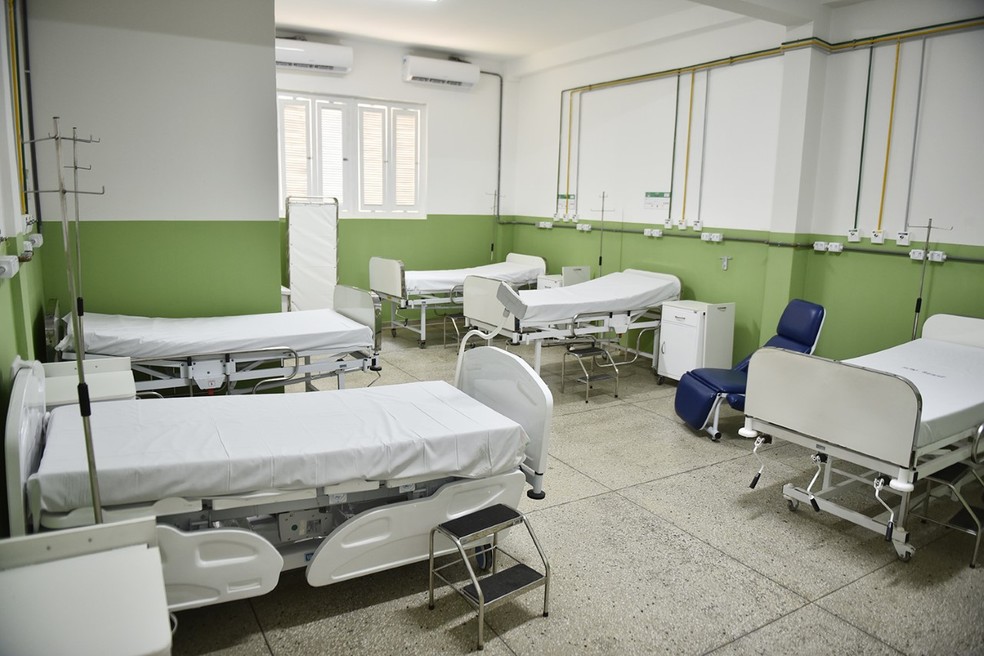 Leitos no Hospital João Machado no Rio Grande do Norte Natal RN — Foto: Divulgação/Governo do RN