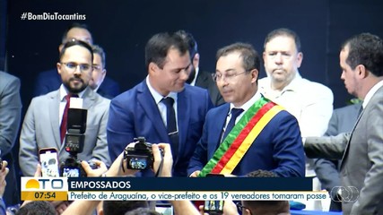 Veja como foi a posse do prefeito e dos vereadores de Araguaína