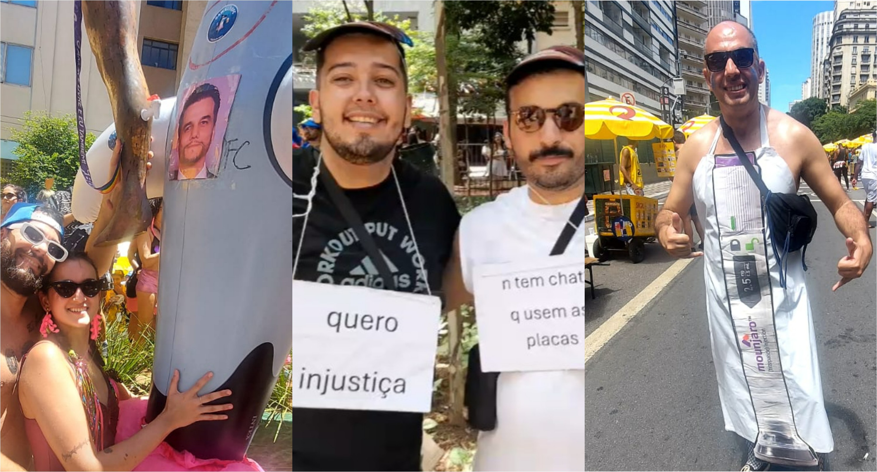 Veja fantasias irreverentes do Carnaval de rua de SP