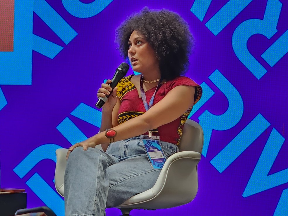 Thallita Flor é produtora de conteúdo, com mais de 800 mil seguidores — Foto: Raoni Alves / g1 Rio