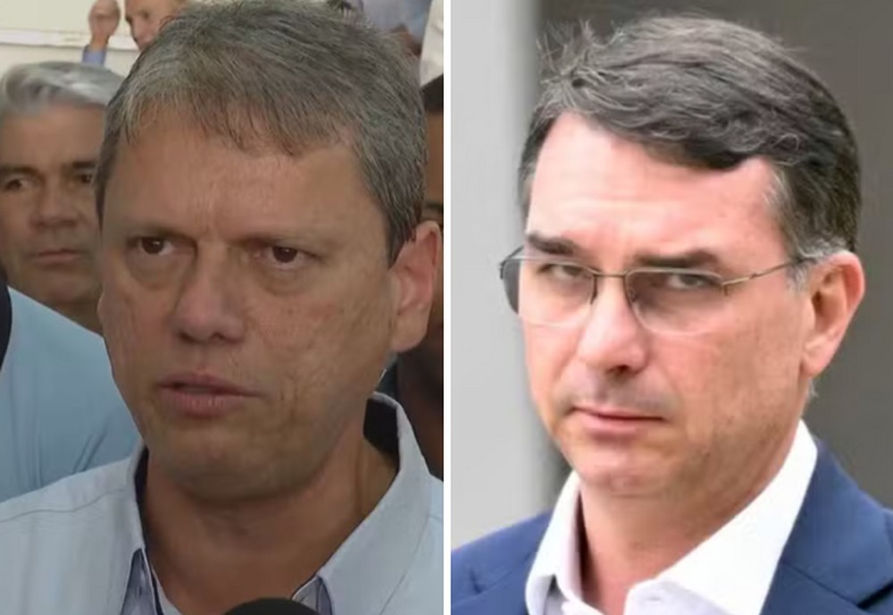 Tarcísio de Freitas ratifica apoio à candidatura de Flávio Bolsonaro para a Presidência da República