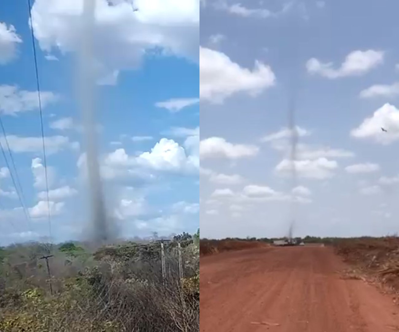 'Dust devil': Piauí tem alta incidência de redemoinhos de poeira; tempo quente e seco favorece formação do fenômeno