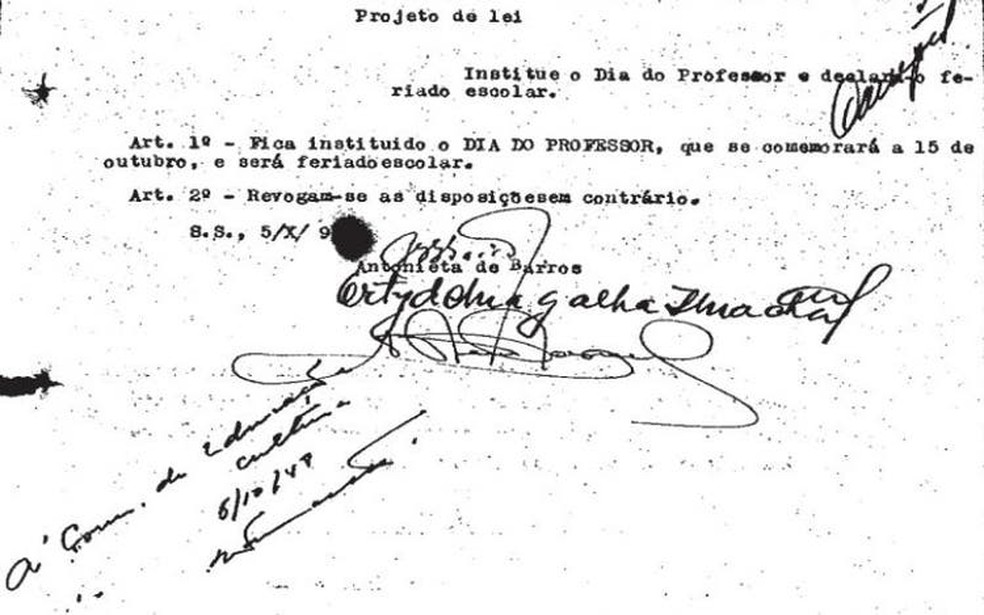 Projeto de lei de Antonieta de Barros  — Foto: Reprodução Alesc/Divulgação