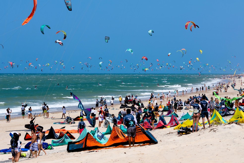 Como o kitesurf se tornou um ativo econômico para o Ceará. — Foto: Tavares Júnior (@tavaresjuniorphotography).