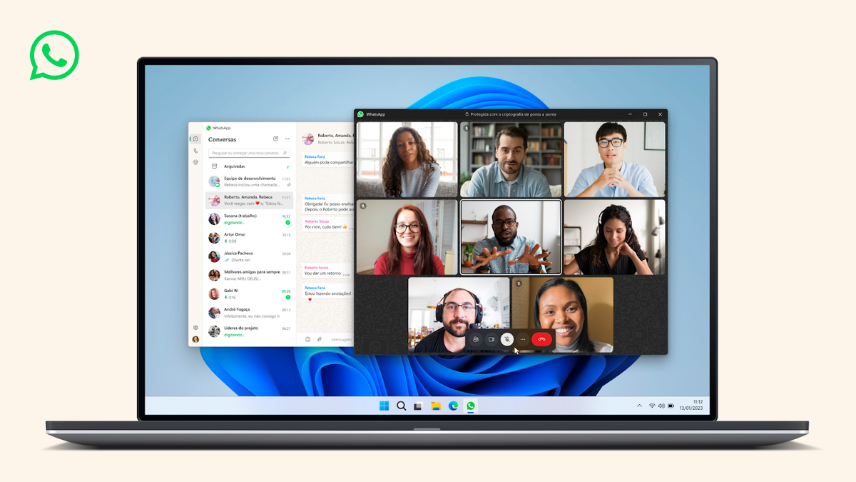 App do WhatsApp para computador agora permite chamadas de voz e vídeo com mais pessoas; veja como usar | Tecnologia | G1
