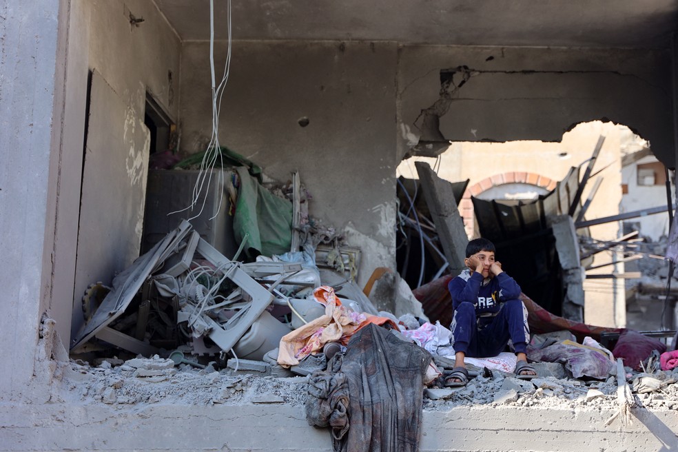 Ataques israelenses deixam pelo menos 32 mortos em Gaza. — Foto: Omar AL-QATTAA/AFP