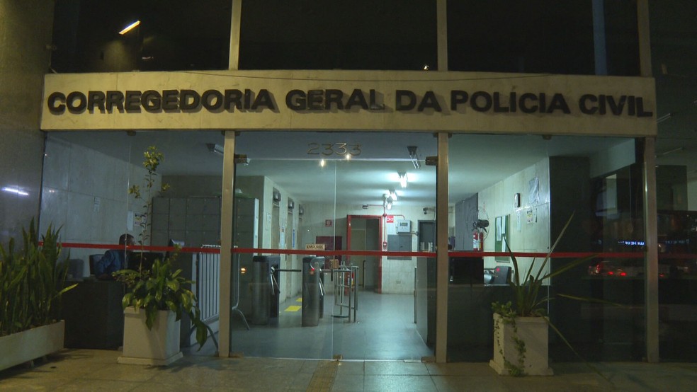 Sede da Corregedoria da Geral da Polícia Civil de São Paulo — Foto: Reprodução/TV Globo