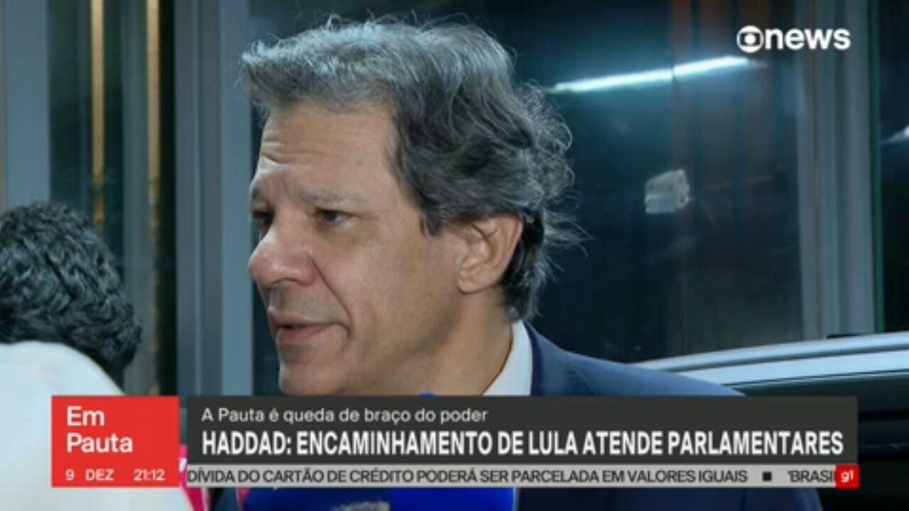 Haddad: proposta sobre emendas apresentada por Lula atende aos anseios dos parlamentares