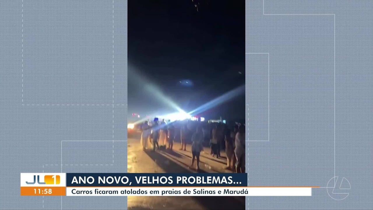 Ano novo, velhos problemas: carros ficam atolados em praias de Salinópolis, no Pará