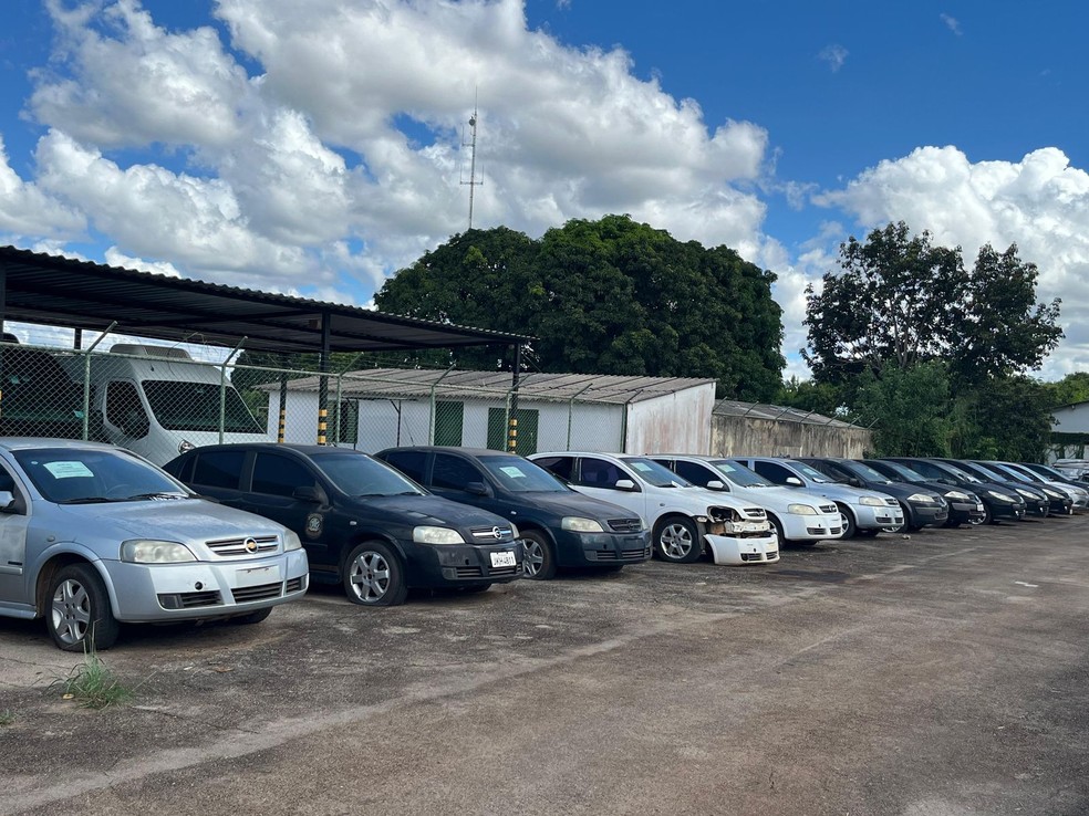 Carros da Polícia Federal vão a leilão no Distrito Federal — Foto: Reprodução