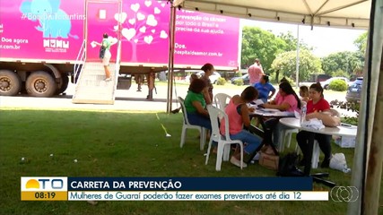Mulheres de Guaraí podem fazer exames preventivos na Carreta do Hospital do Amor