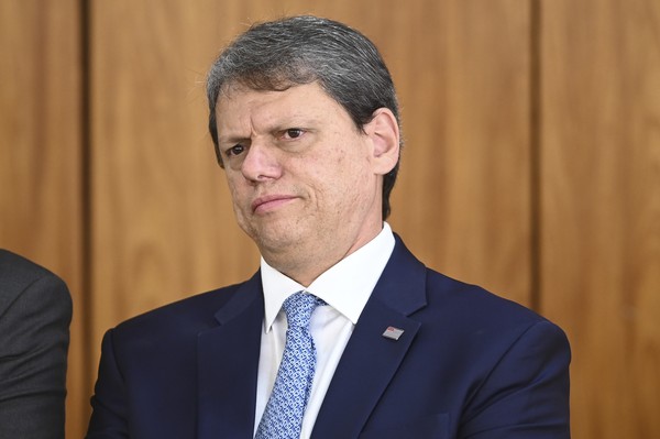 Governador de São Paulo, Tarcísio de Freitas. — Foto: TON MOLINA/FOTOARENA/ESTADÃO CONTEÚDO