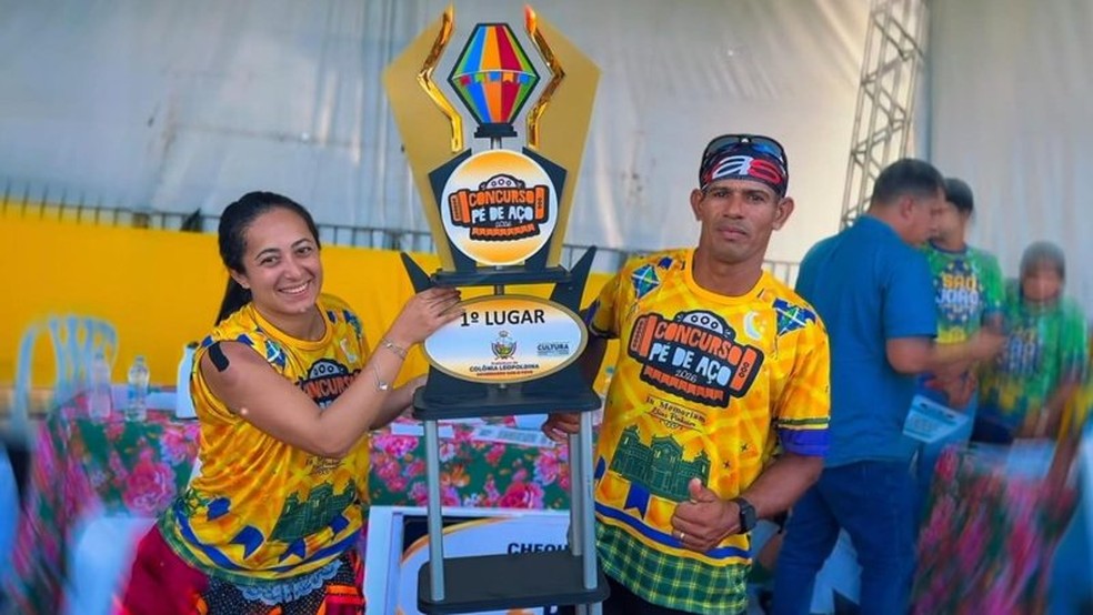 Casal dança forró por 38 horas e bate recorde em Alagoas — Foto: Reprodução/Redes sociais