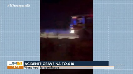 Acidente grave com morte é registrado na TO-010
