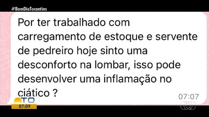 Bom Dia Responde: especialista tira dúvidas sobre inflamação no nervo ciático