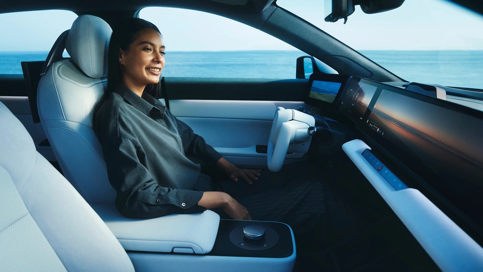 Interior do Sony Afeela 1 — Foto: divulgação / Sony Honda Mobility