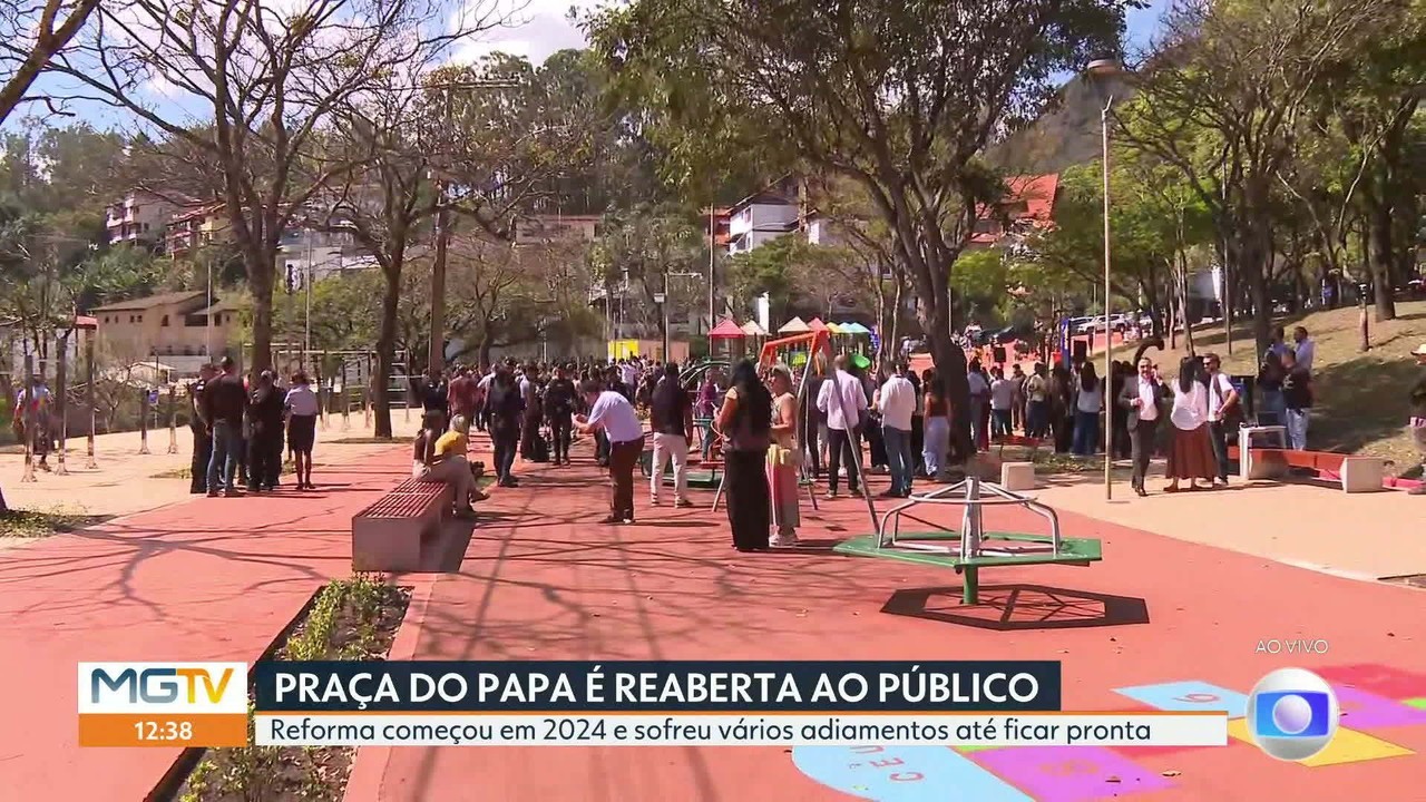 Após obras de R$ 12 milhões, Praça do Papa é reaberta em Belo Horizonte