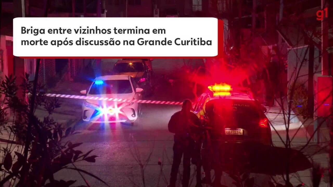 Briga entre vizinhos termina em morte após discussão por som alto na Grande Curitiba, diz polícia