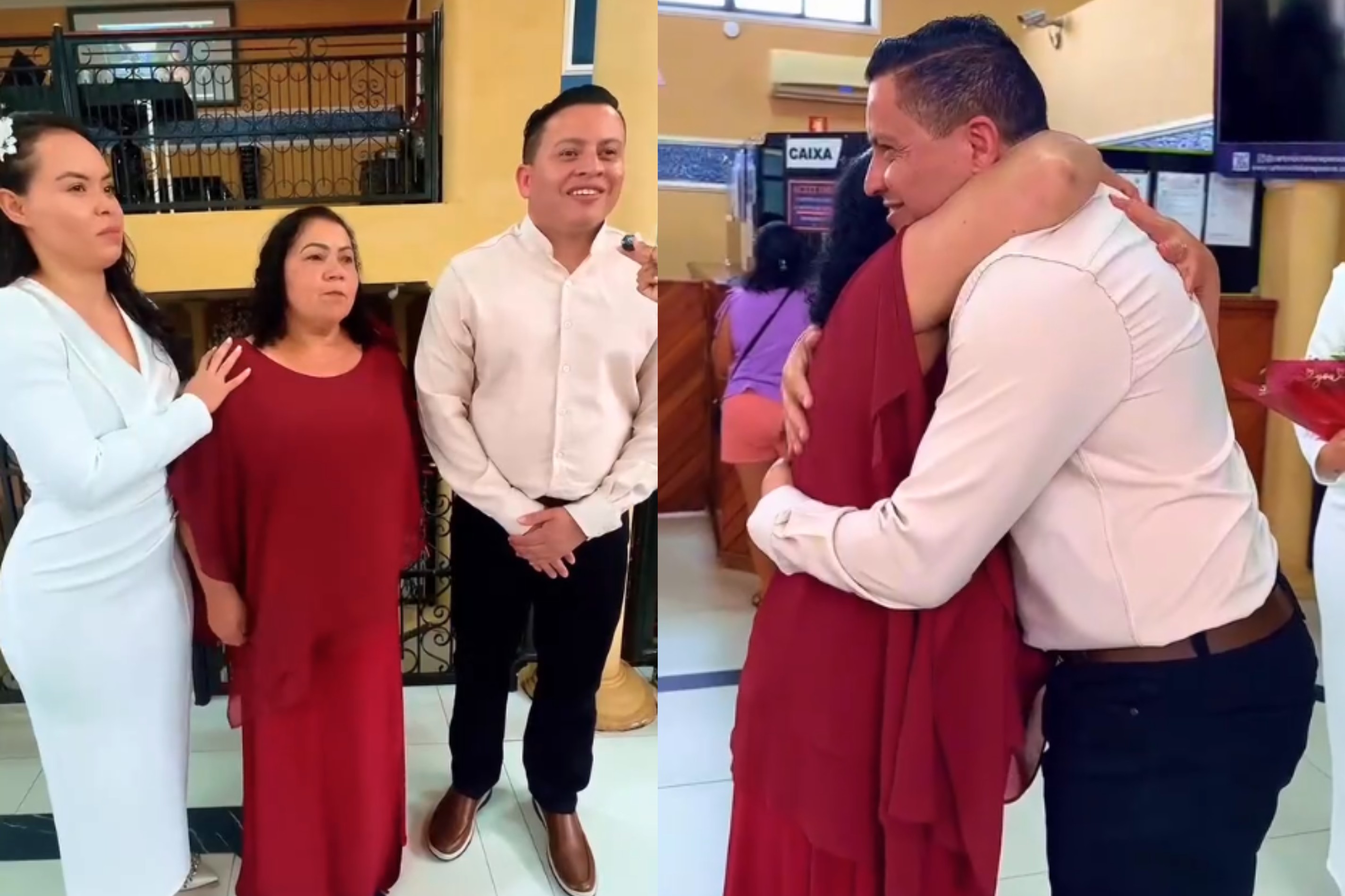 Final feliz: mãe que viralizou depois de ter voo cancelado no PR comove cartório, e casamento do filho no Amapá é atrasado para ela participar