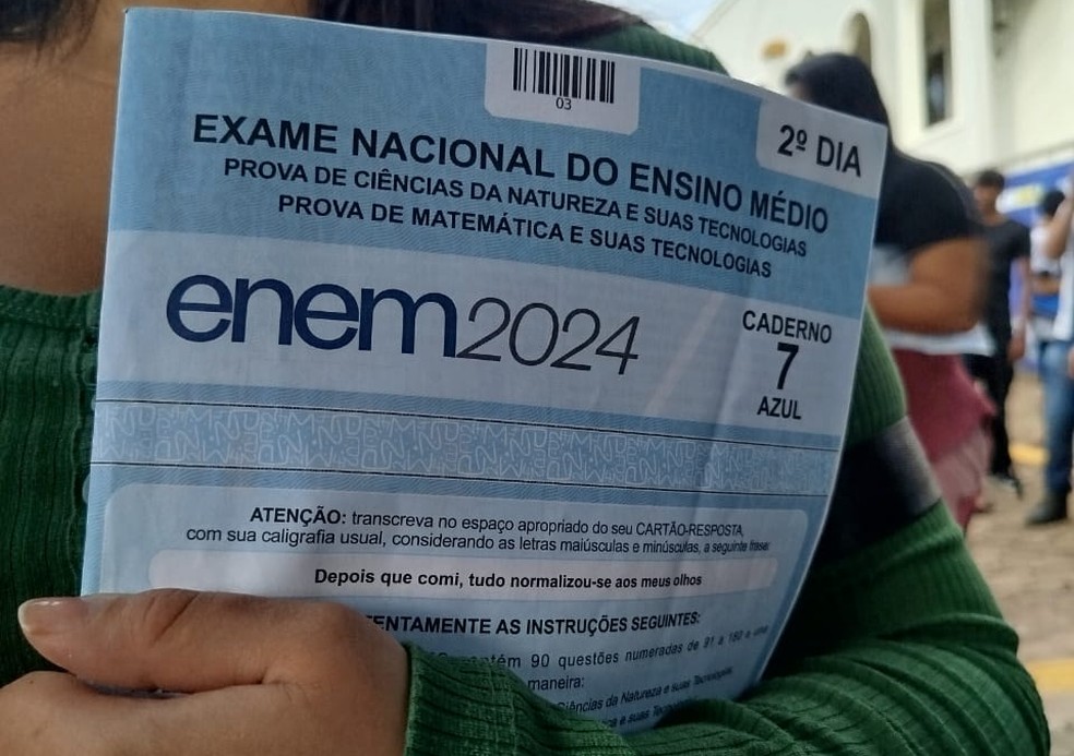 Enem 2024, 2ºdia — Foto: Mateus Santos/g1