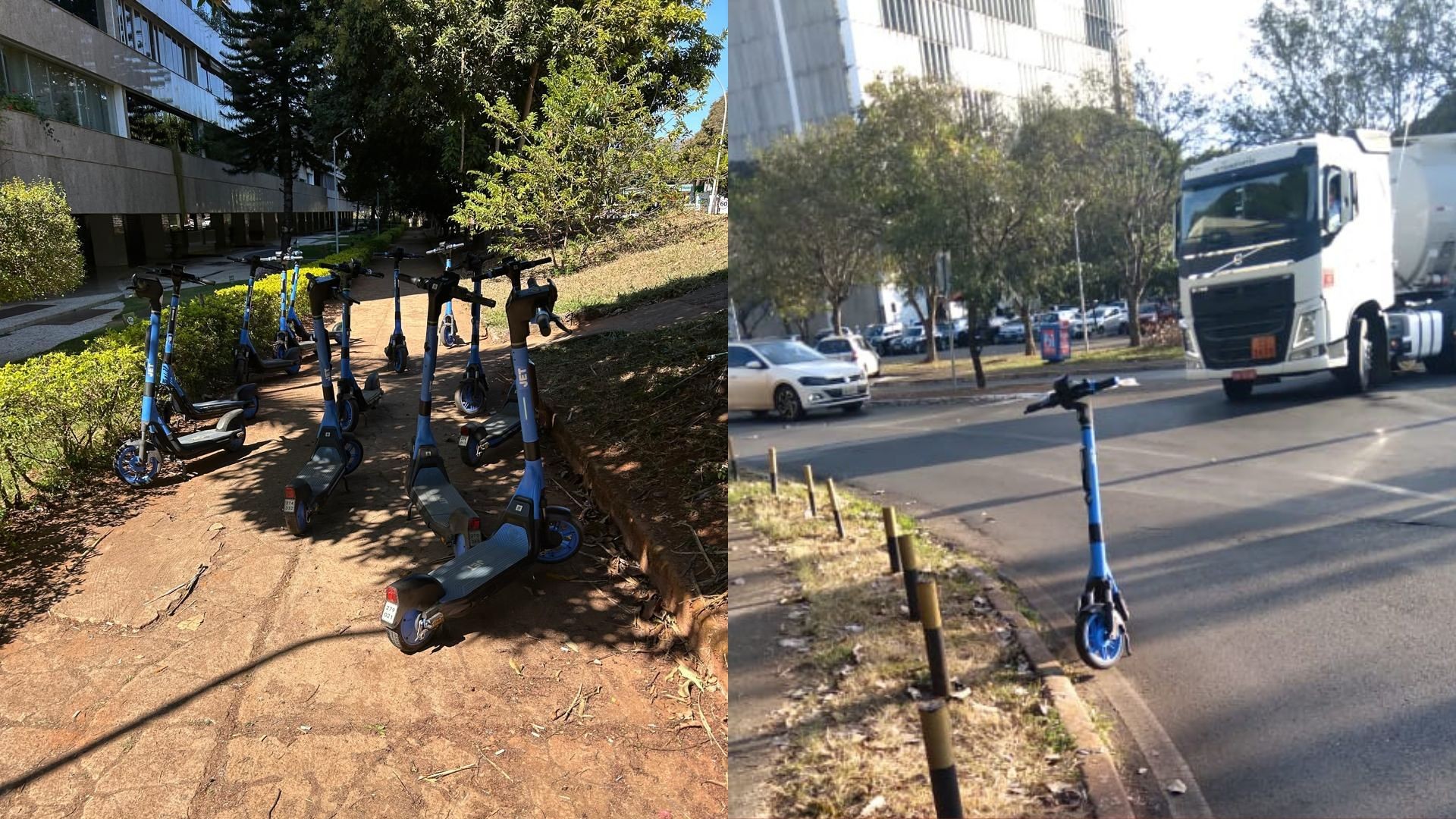 Empresa é condenada a indenizar morador do DF que tropeçou em patinete elétrico deixado na calçada