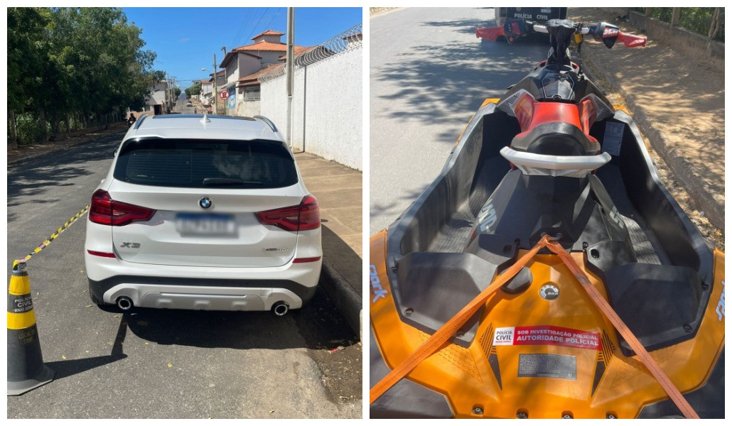 BMW e moto aquática são apreendidas em operação de combate a fraudes contra beneficiários do INSS 