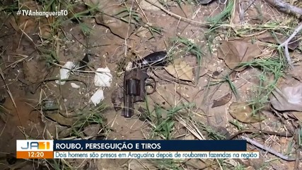 Dois homens são presos suspeitos de roubo em fazendas na região de Araguaína
