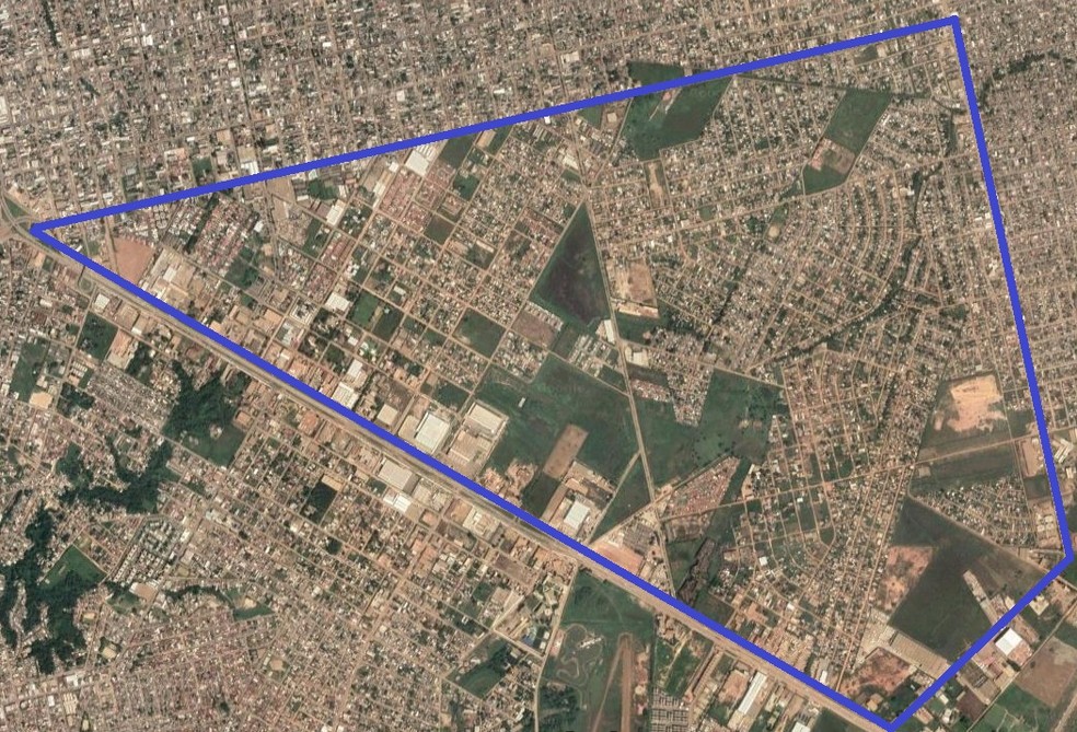Foto da área onde a obra deve ser executada — Foto: Google Maps/Reprodução