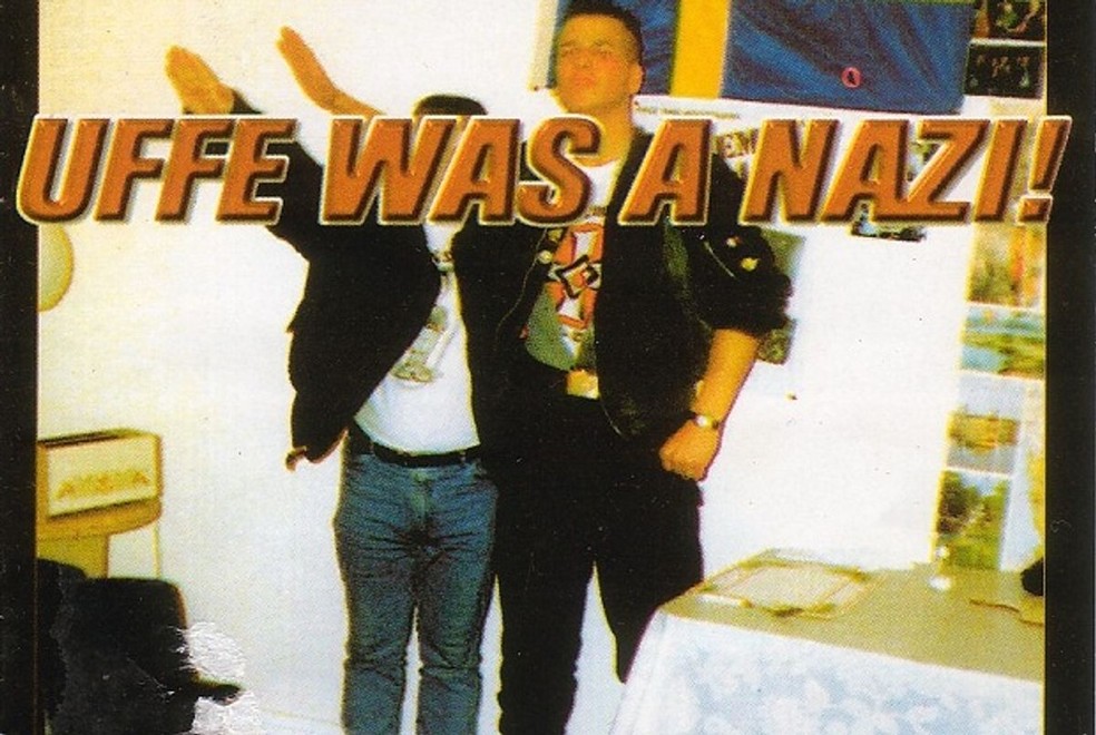 Capa do disco 'Uffe was a Nazi', com músicas da banda Commit Suicide, que tinha Ulf Ekberg, do Ace of Base — Foto: Reprodução