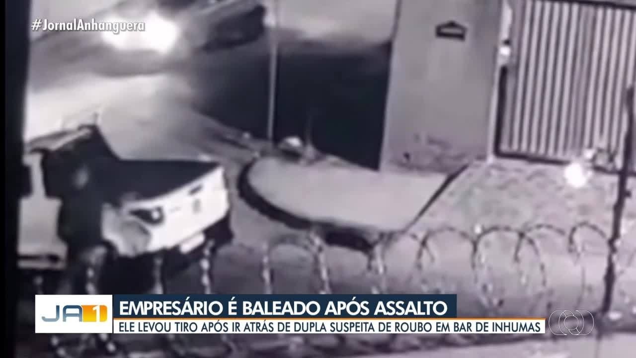 Empresário é baleado; vídeo